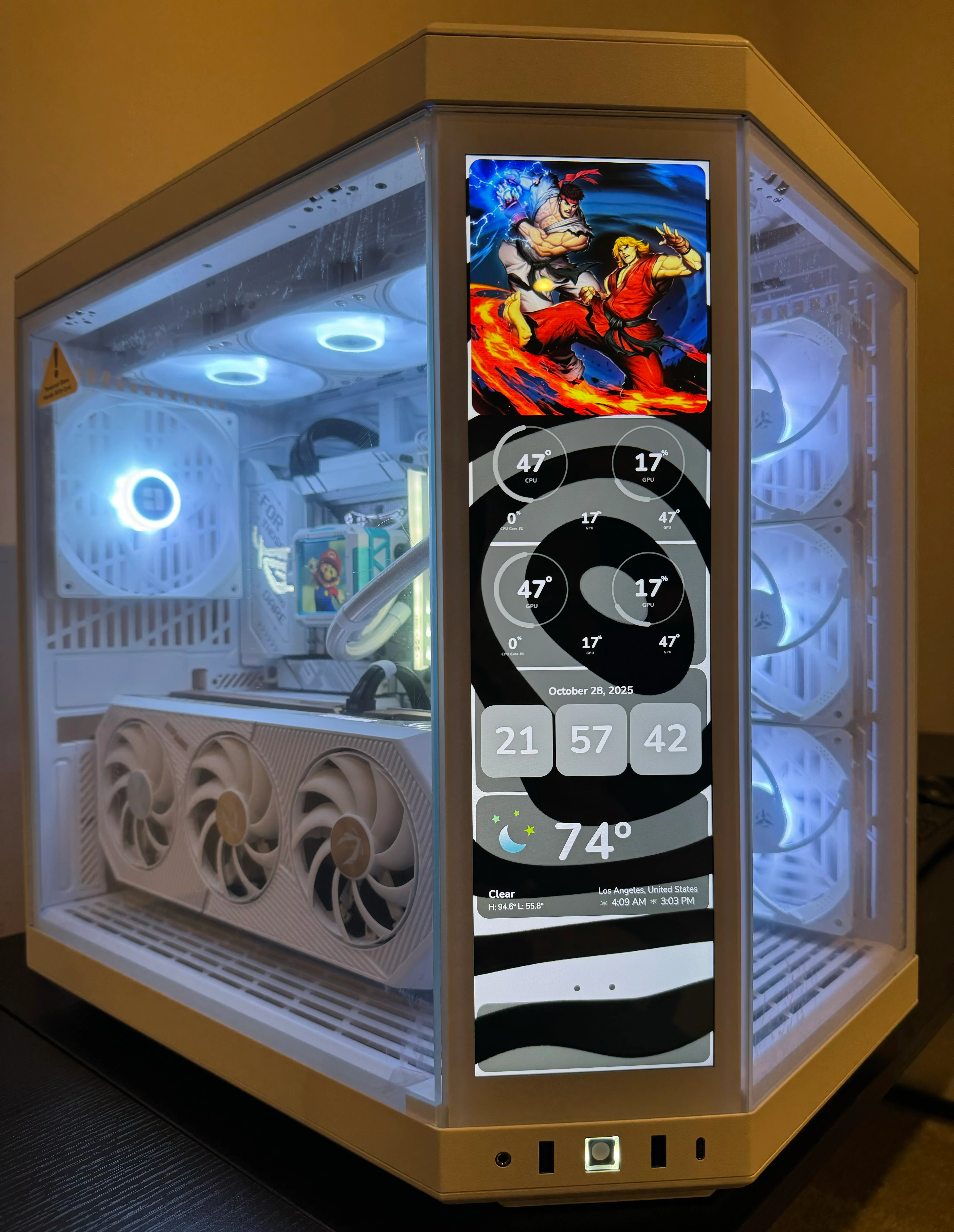 RTX 5090 CUSTOM BUILT GAMING PC RYZEN 9 9950X3D 64GB DDR5 RAM 4TB SSD WiFi 7 VR WHITE BUILD