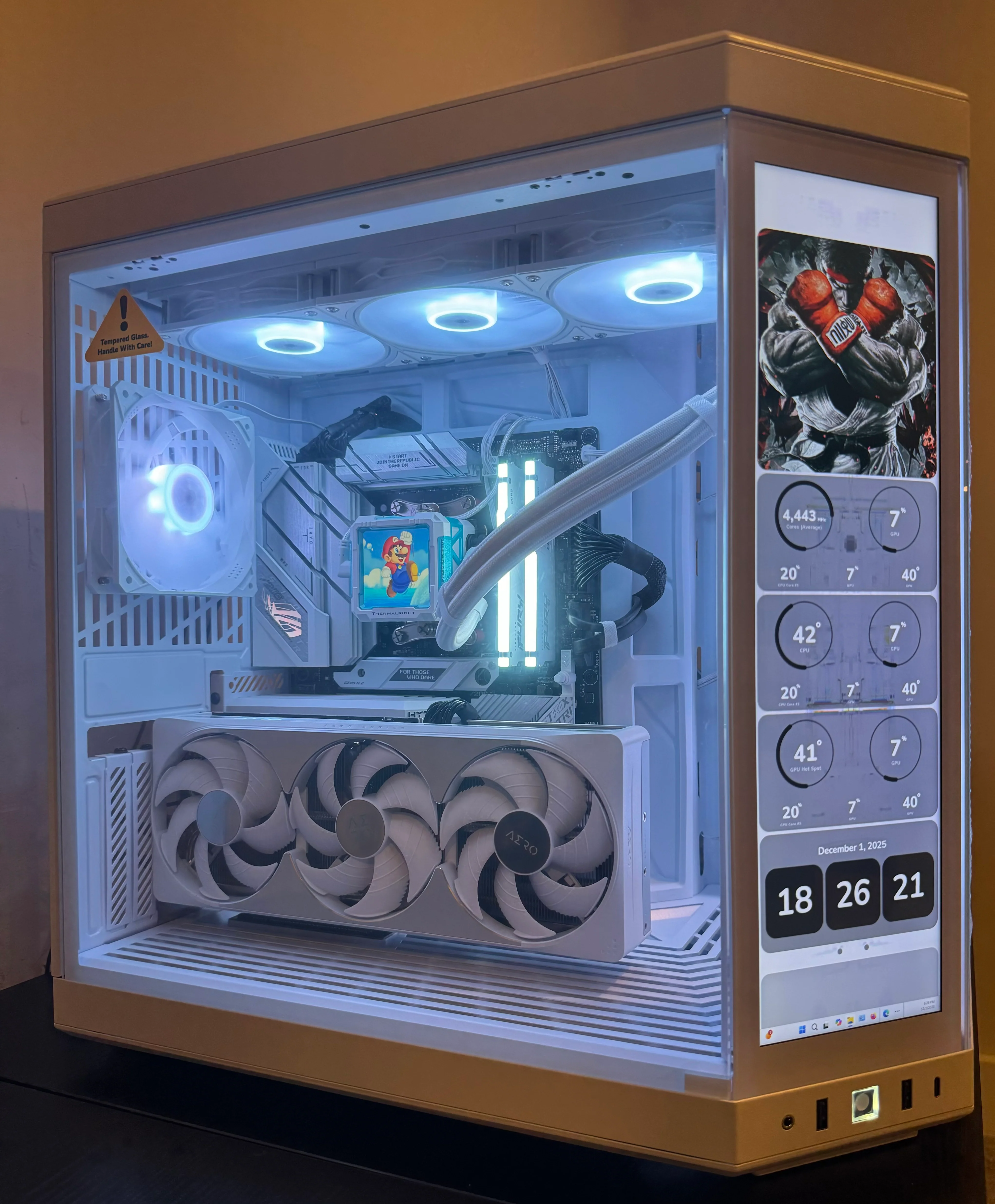 RTX 5080 RYZEN 7 9800X3D Custom Built Gaming PC 32GB DDR5 2TB SSD WiFi RGB - WHITE BUILD - Image 2